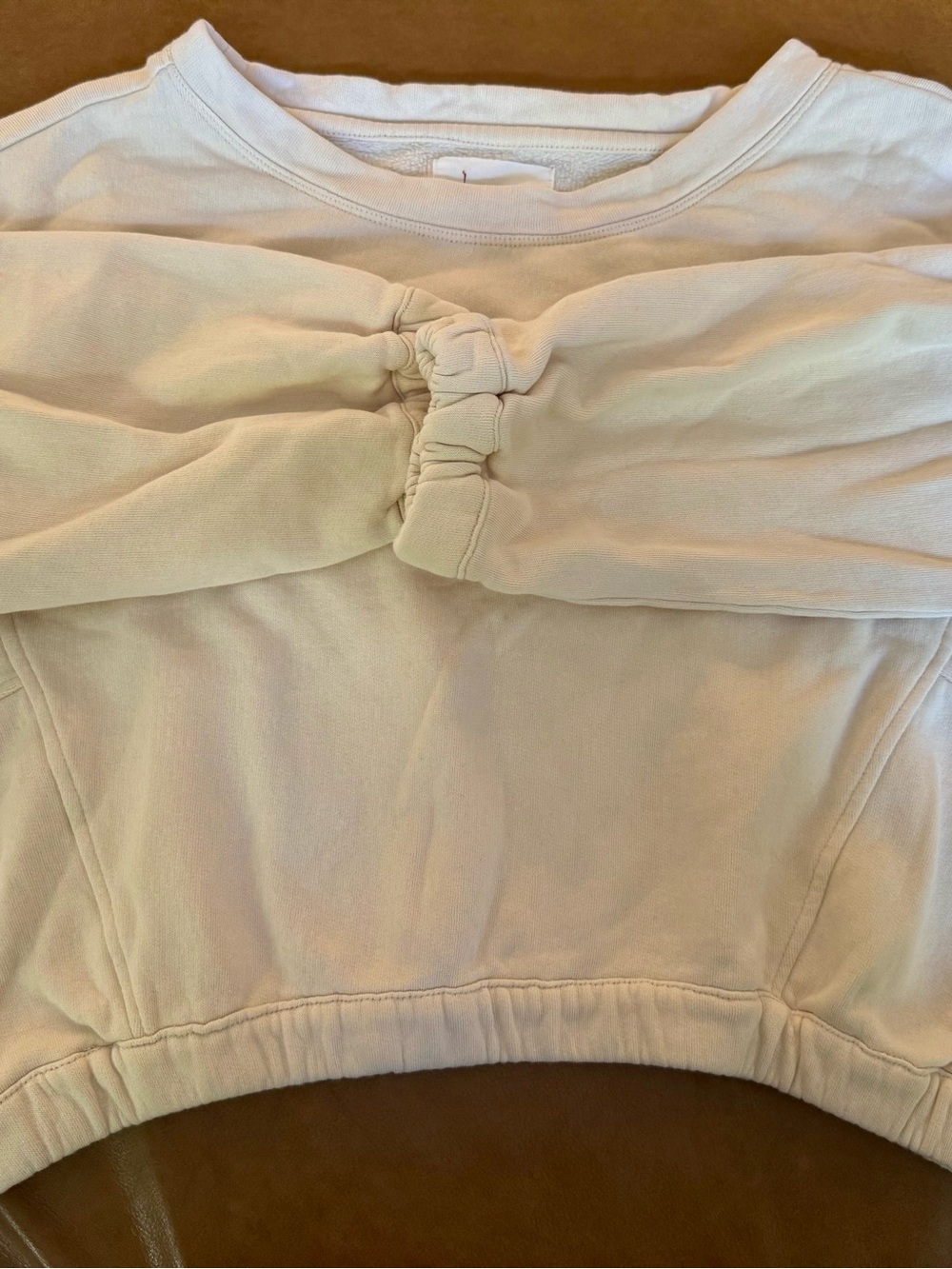 Anthropologie Soft Cream Pullover Sweatshirt